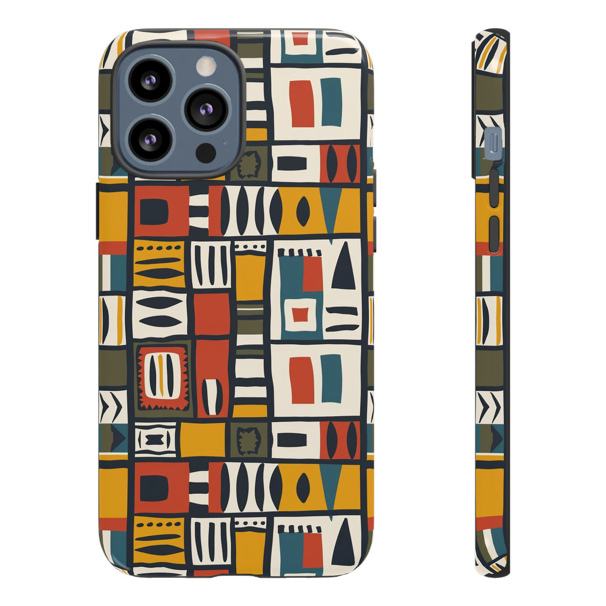 Stylish African Pattern Phone Case – Unique and Vibrant Protection 013