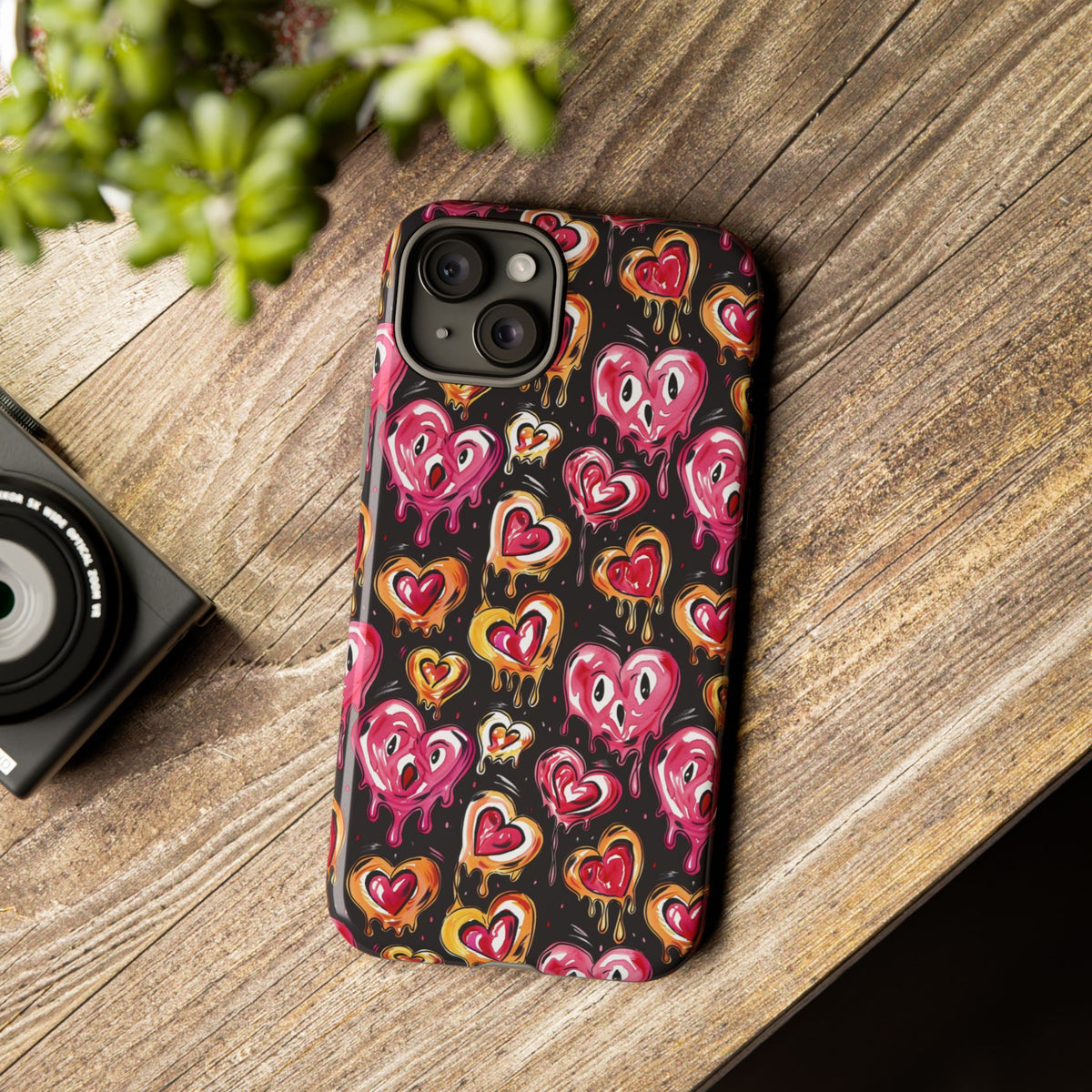 Heart Pattern Phone Case – Stylish & Loving Design for Your Device 361