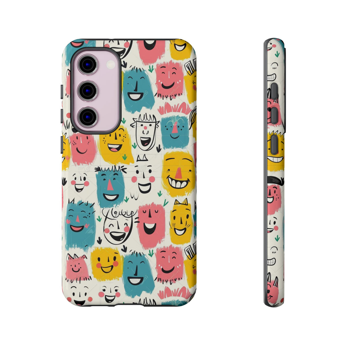 Happy Faces Phone Case – Joyful and Cheerful Design for a Bright Look