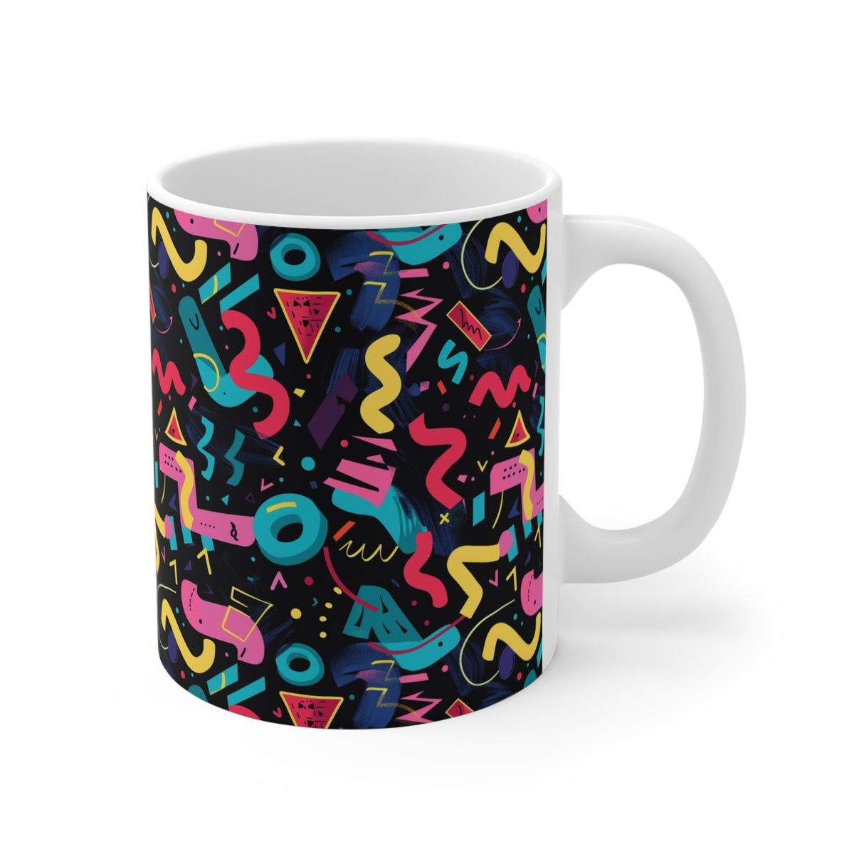 90s Retro Coffee Mug - Full Wrap Design 558