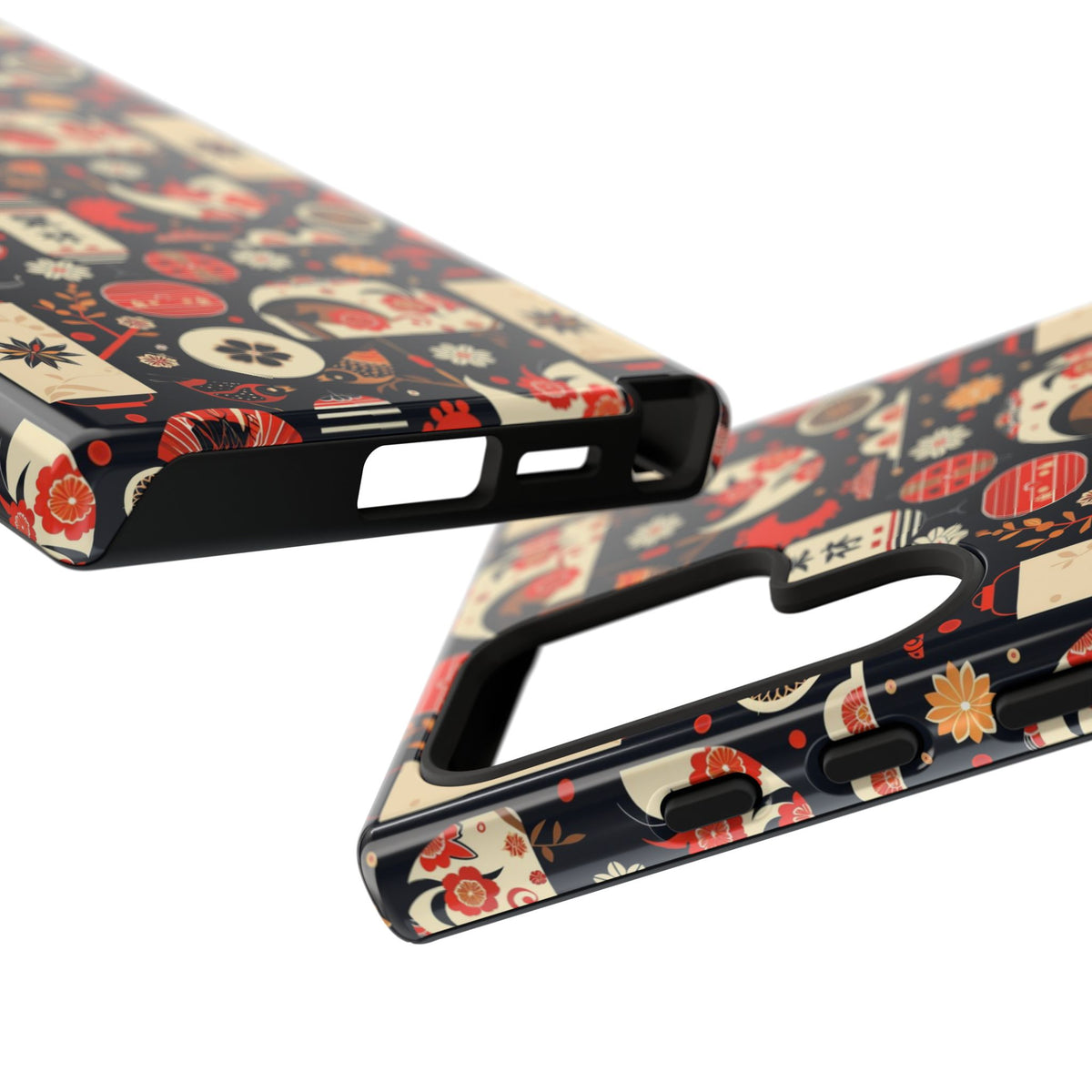 Japanese Pattern Phone Case – Elegant & Timeless Design for Your Phone 069