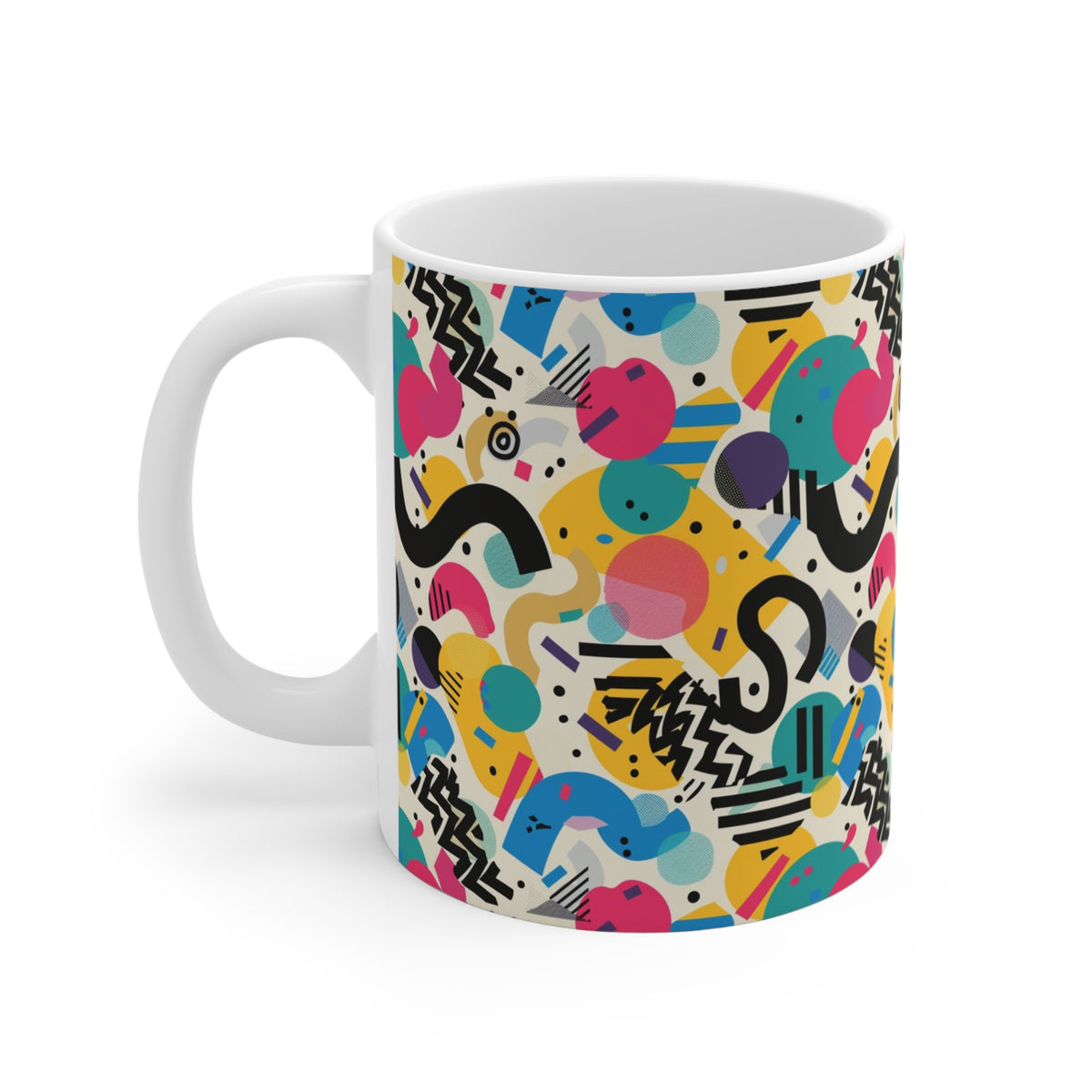 90s Retro Coffee Mug - Full Wrap Design 563