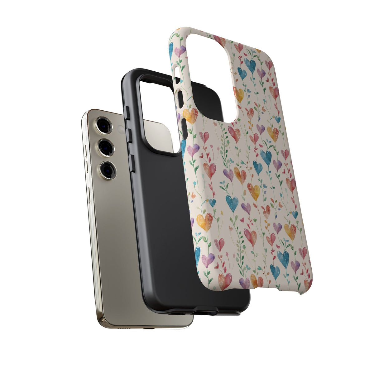 Heart Pattern Phone Case – Stylish & Loving Design for Your Device 226