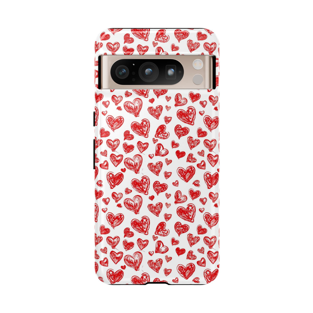 Heart Pattern Phone Case – Stylish & Loving Design for Your Device 814