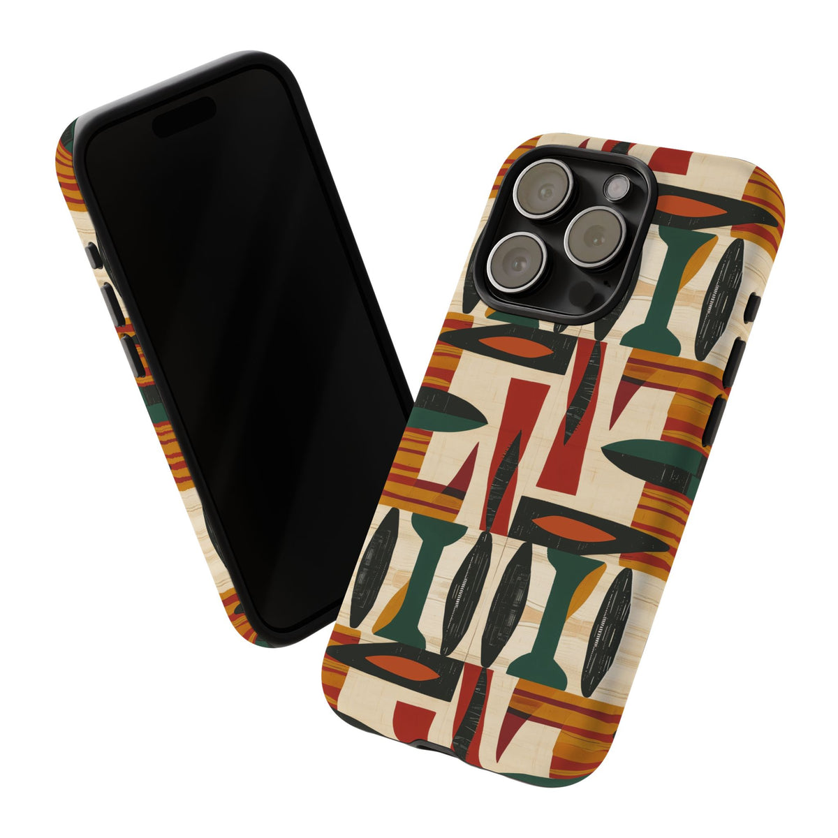 Stylish African Pattern Phone Case – Unique and Vibrant Protection 196