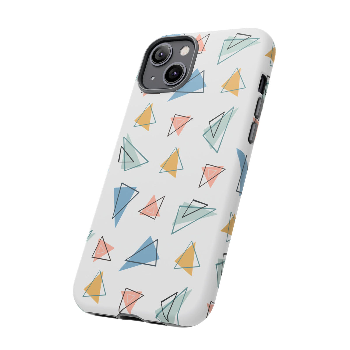 Triangle Pattern Phone Case – Modern & Durable Geometric Design