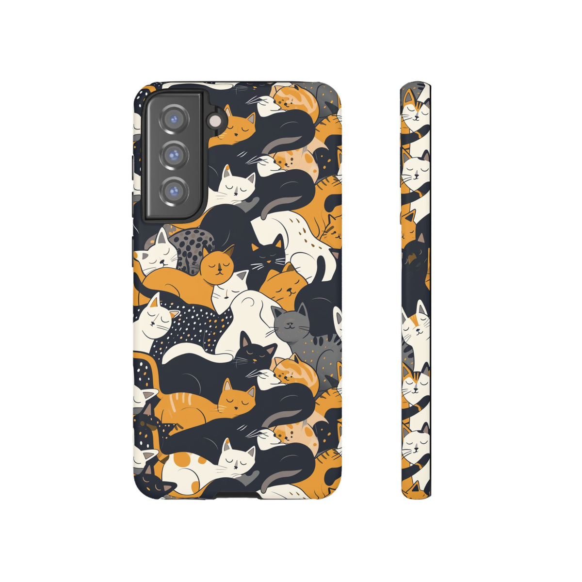 Seamless Cat Pattern Design Phone Case – Playful and Stylish Cat-Themed Phone Cover 2