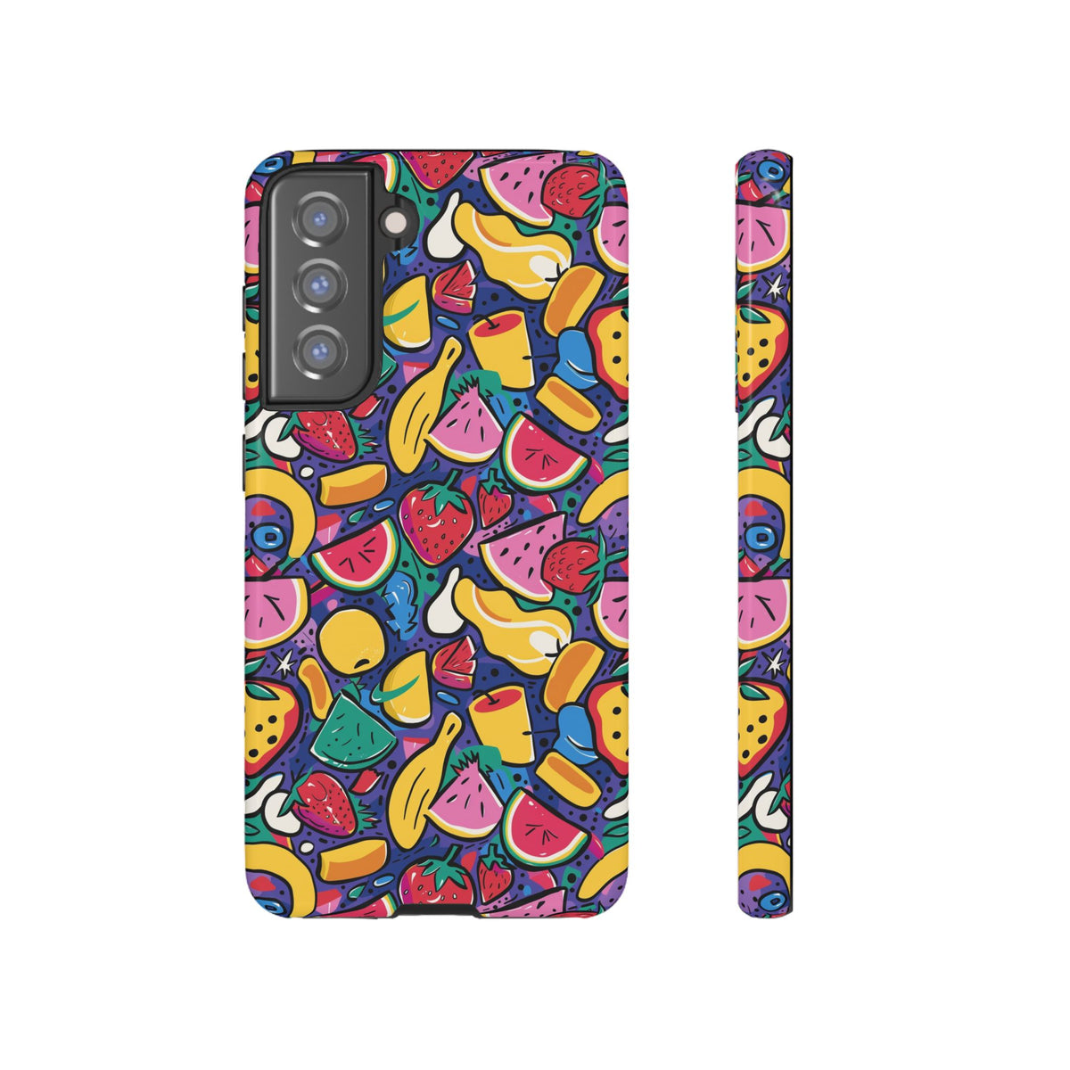 90s Themed Seamless Pattern Phone Case – Embrace Retro Style and Protection 316