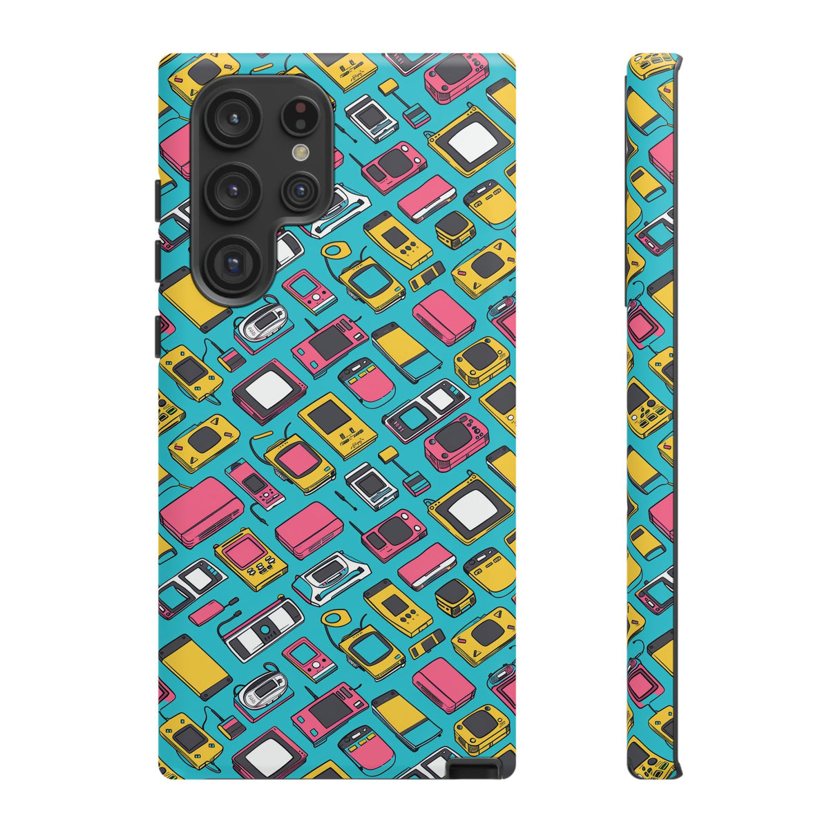 90s Themed Seamless Pattern Phone Case – Embrace Retro Style and Protection 237