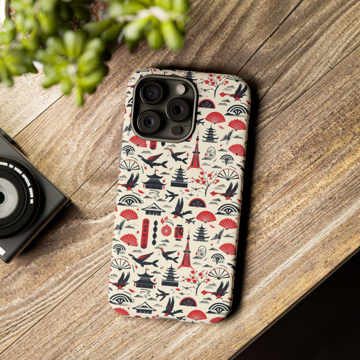 Japanese Pattern Phone Case – Elegant & Timeless Design for Your Phone 067