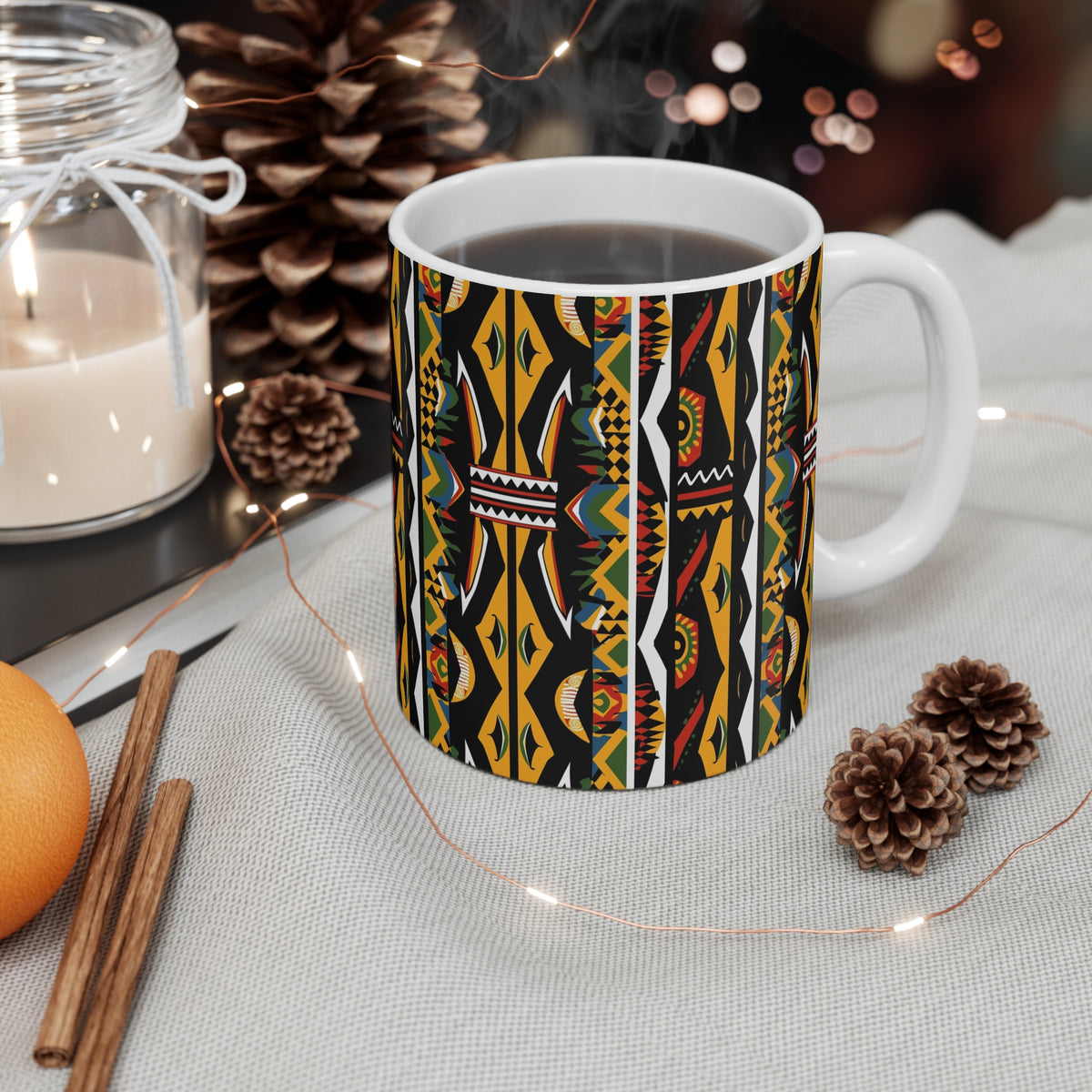 All-Over African Pattern Coffee Mug 657