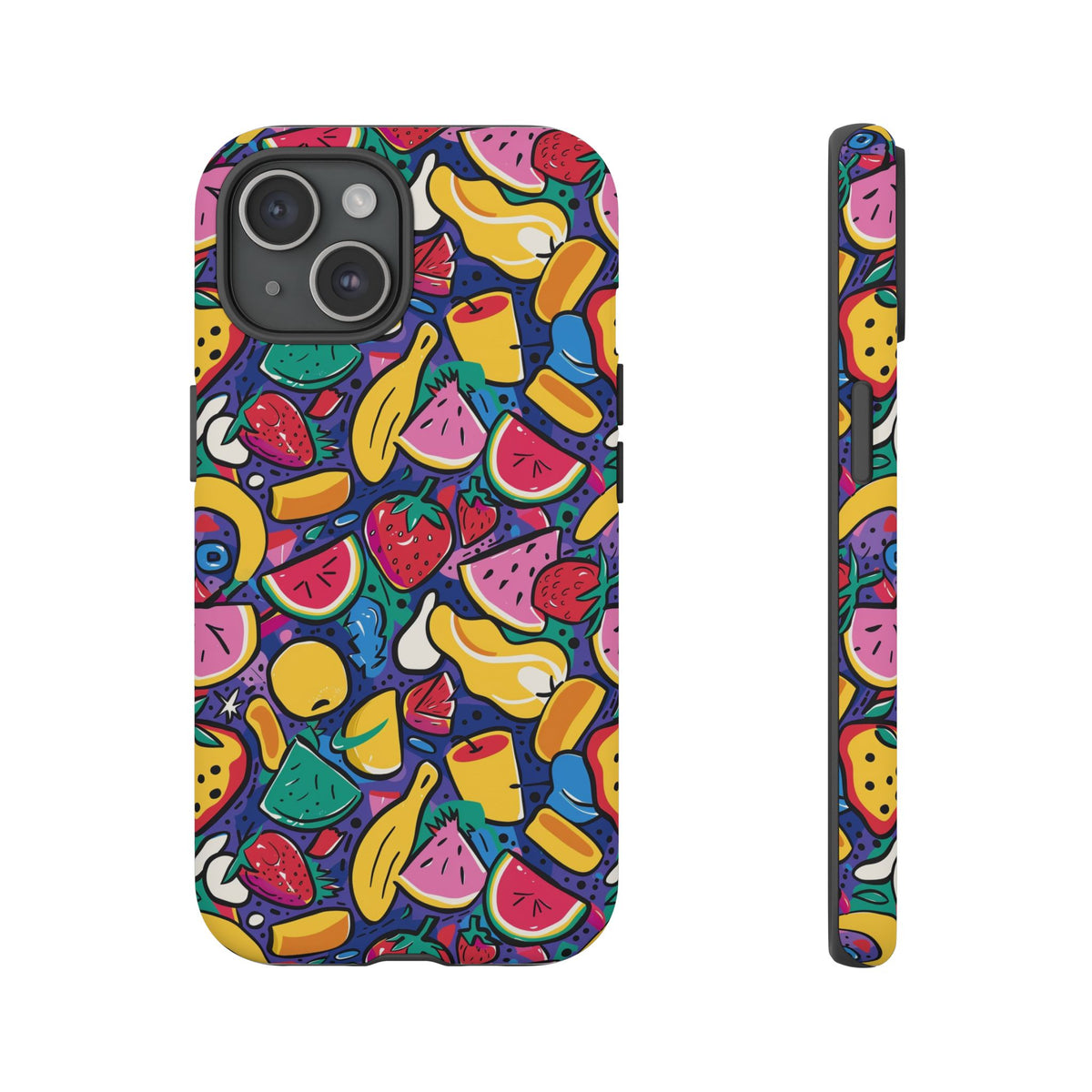 90s Themed Seamless Pattern Phone Case – Embrace Retro Style and Protection 316