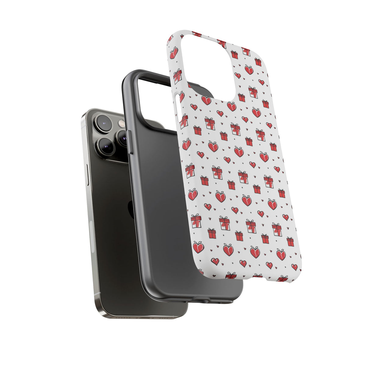 Heart Pattern Phone Case – Stylish & Loving Design for Your Device 234