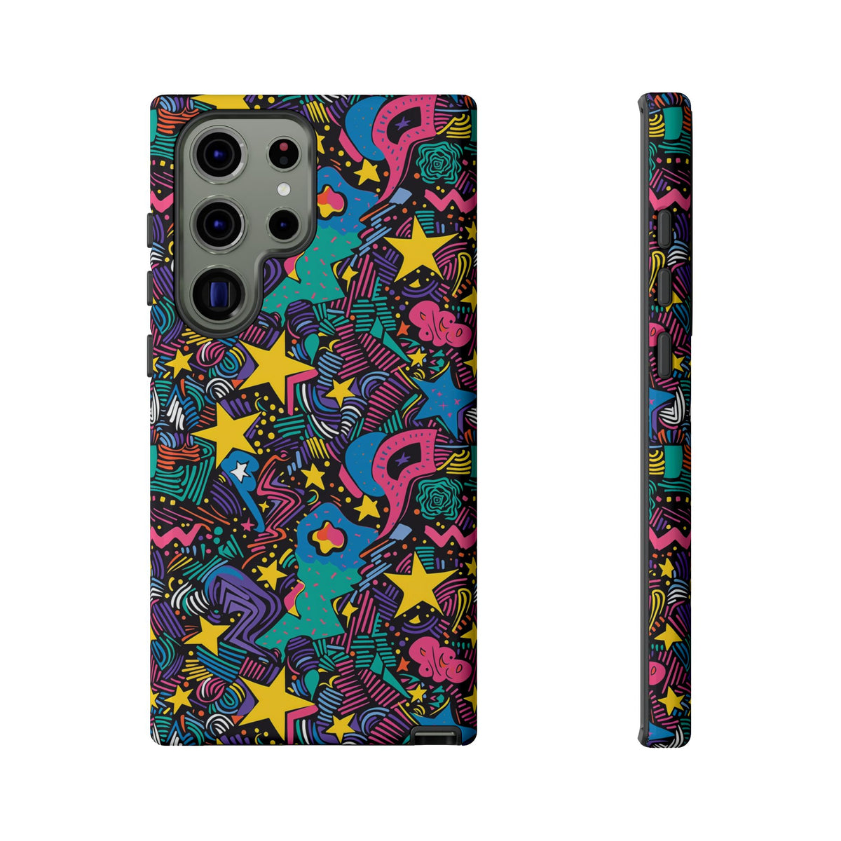 90s Themed Seamless Pattern Phone Case – Embrace Retro Style and Protection 227