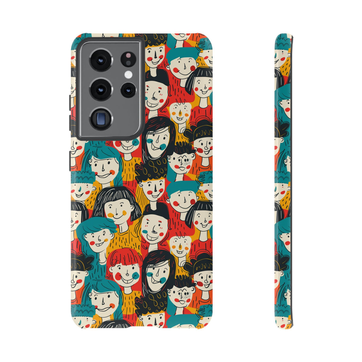 Happy Faces Phone Case – Joyful and Cheerful Design for a Bright Look 3