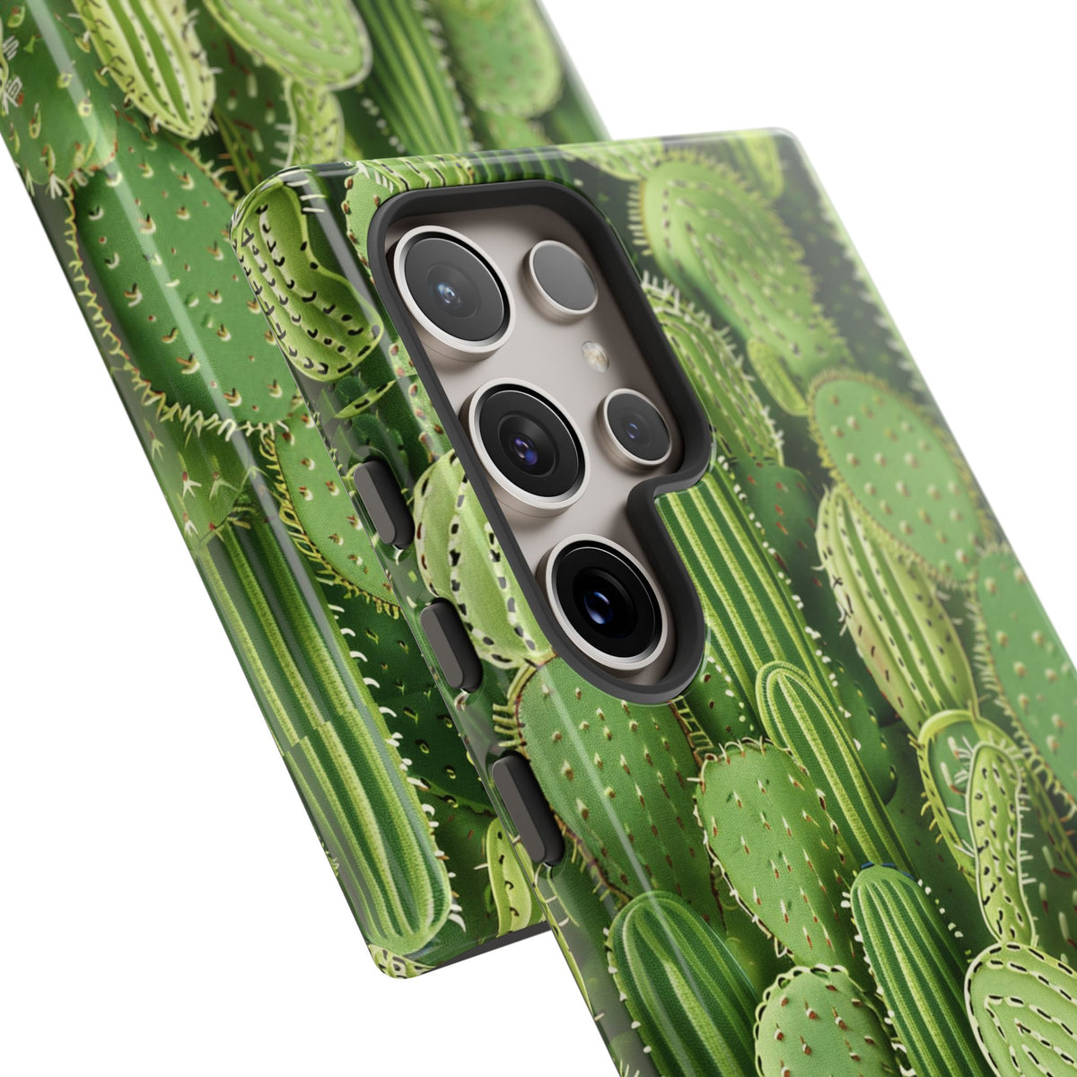 Cactus Embroidery Phone Case – Elegant and Unique Handcrafted Cactus Design