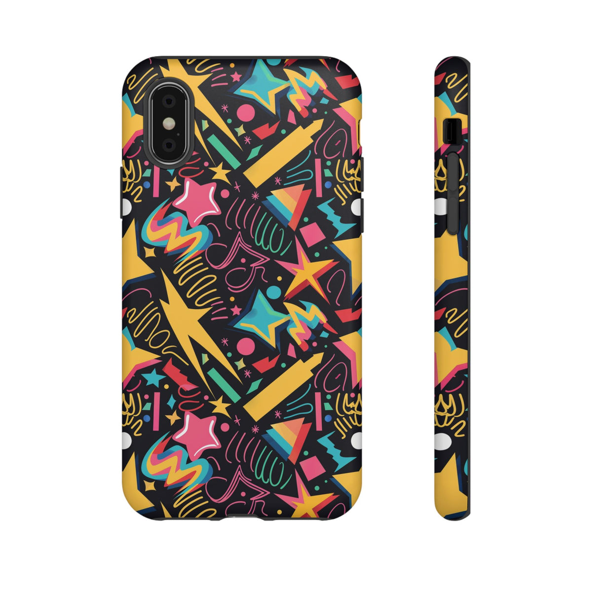 90s Themed Seamless Pattern Phone Case – Embrace Retro Style and Protection 232