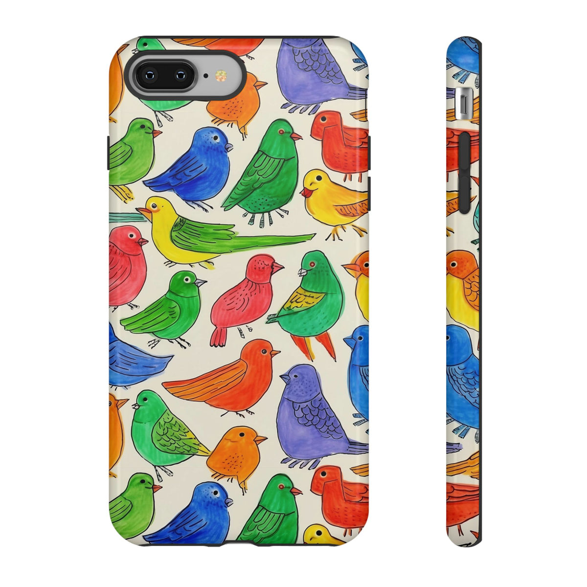 Birds Seamless Pattern Phone Case – Elegant and Timeless Avian Design 2