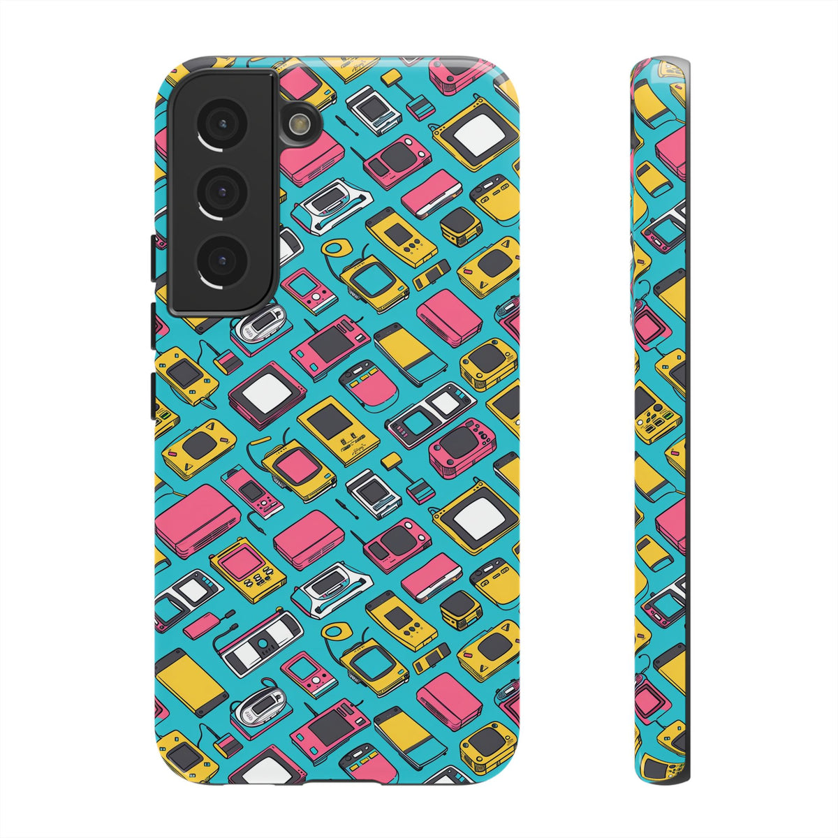 90s Themed Seamless Pattern Phone Case – Embrace Retro Style and Protection 237