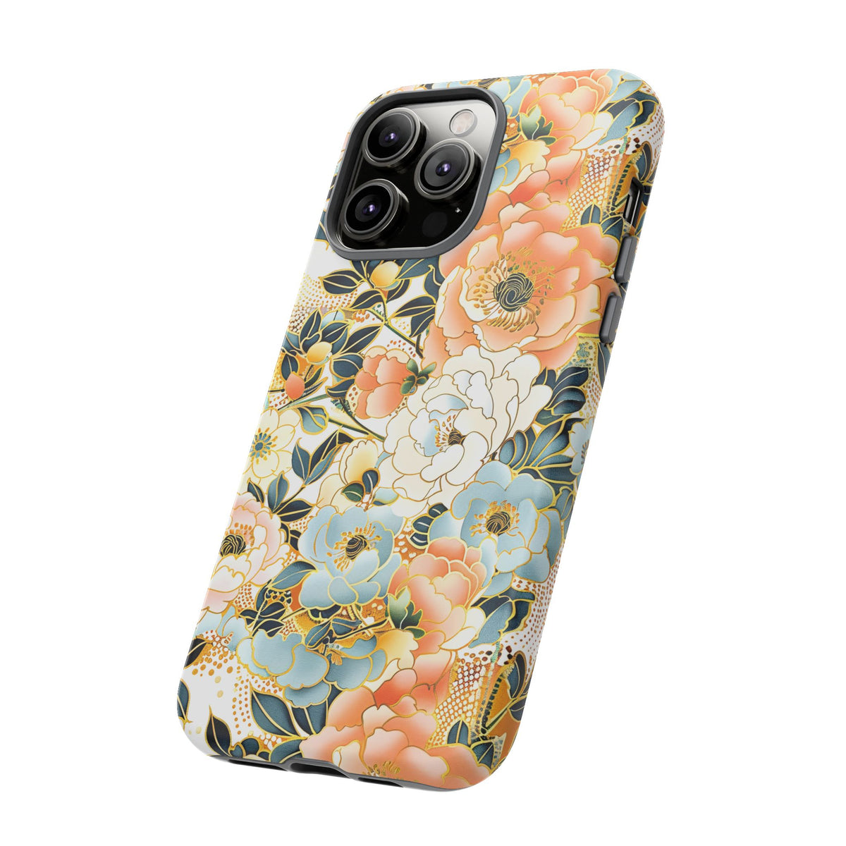 Japanese Blossom Asian Floral Design Phone Case – Elegant Floral Phone Cover 5