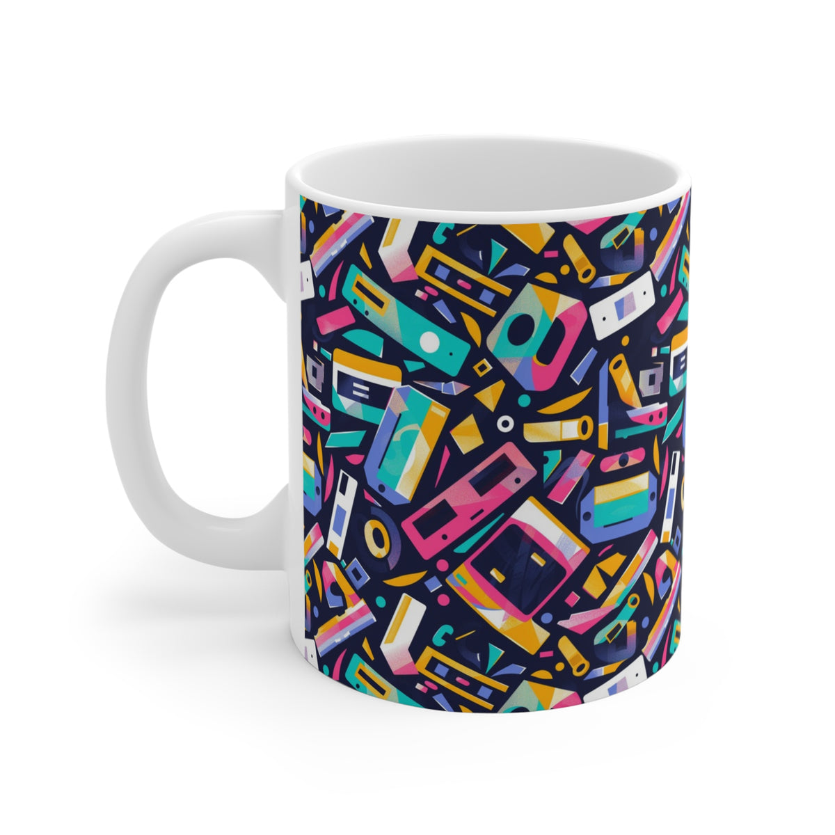 90s Retro Coffee Mug - Full Wrap Design 493