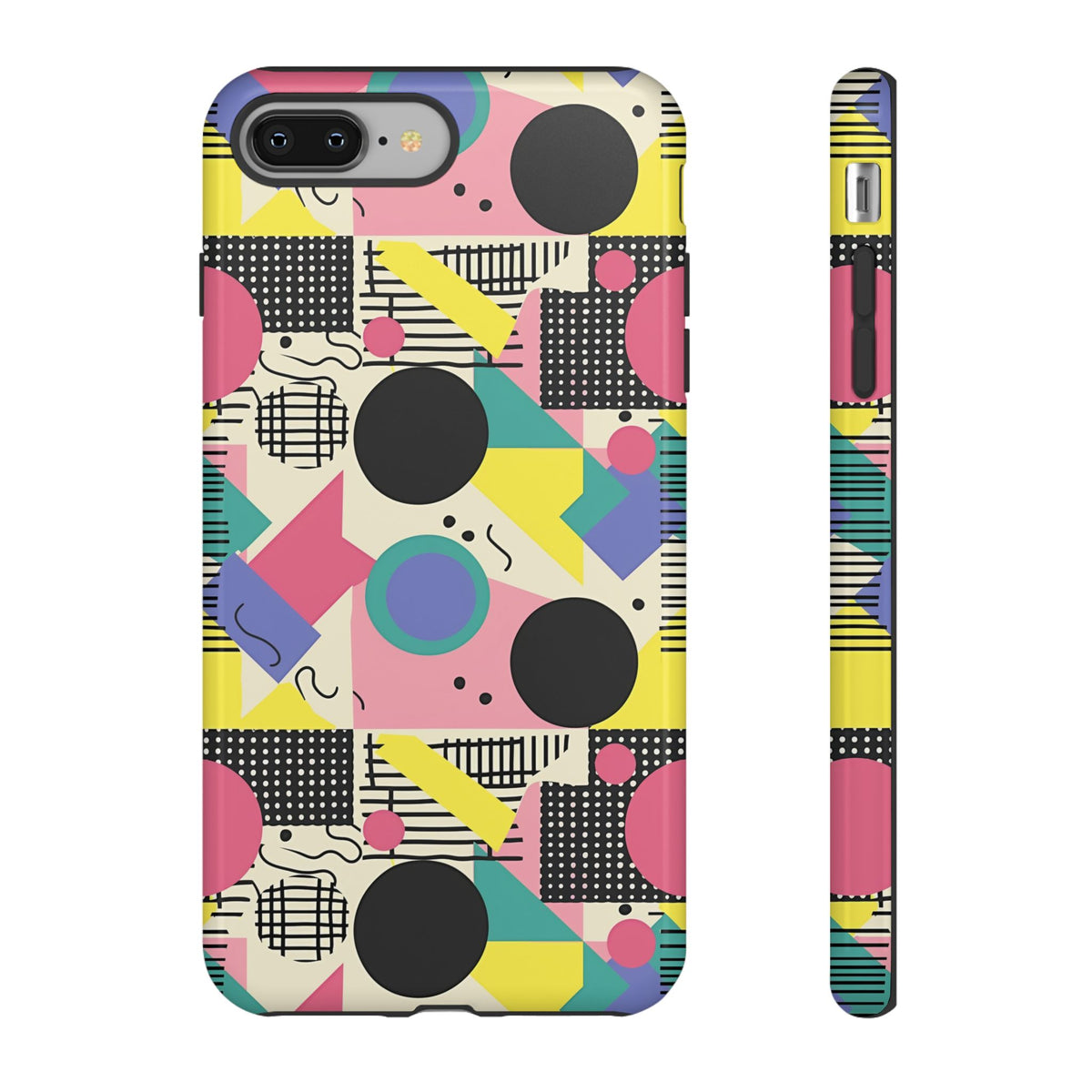 90s Themed Seamless Pattern Phone Case – Embrace Retro Style and Protection 228