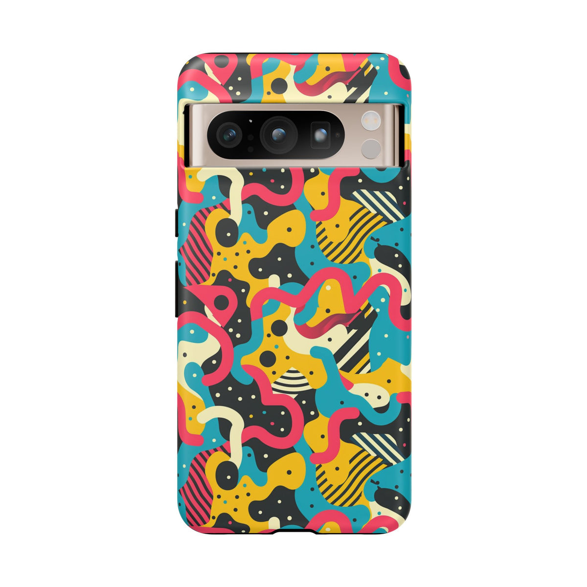 90s Themed Seamless Pattern Phone Case – Embrace Retro Style and Protection 238