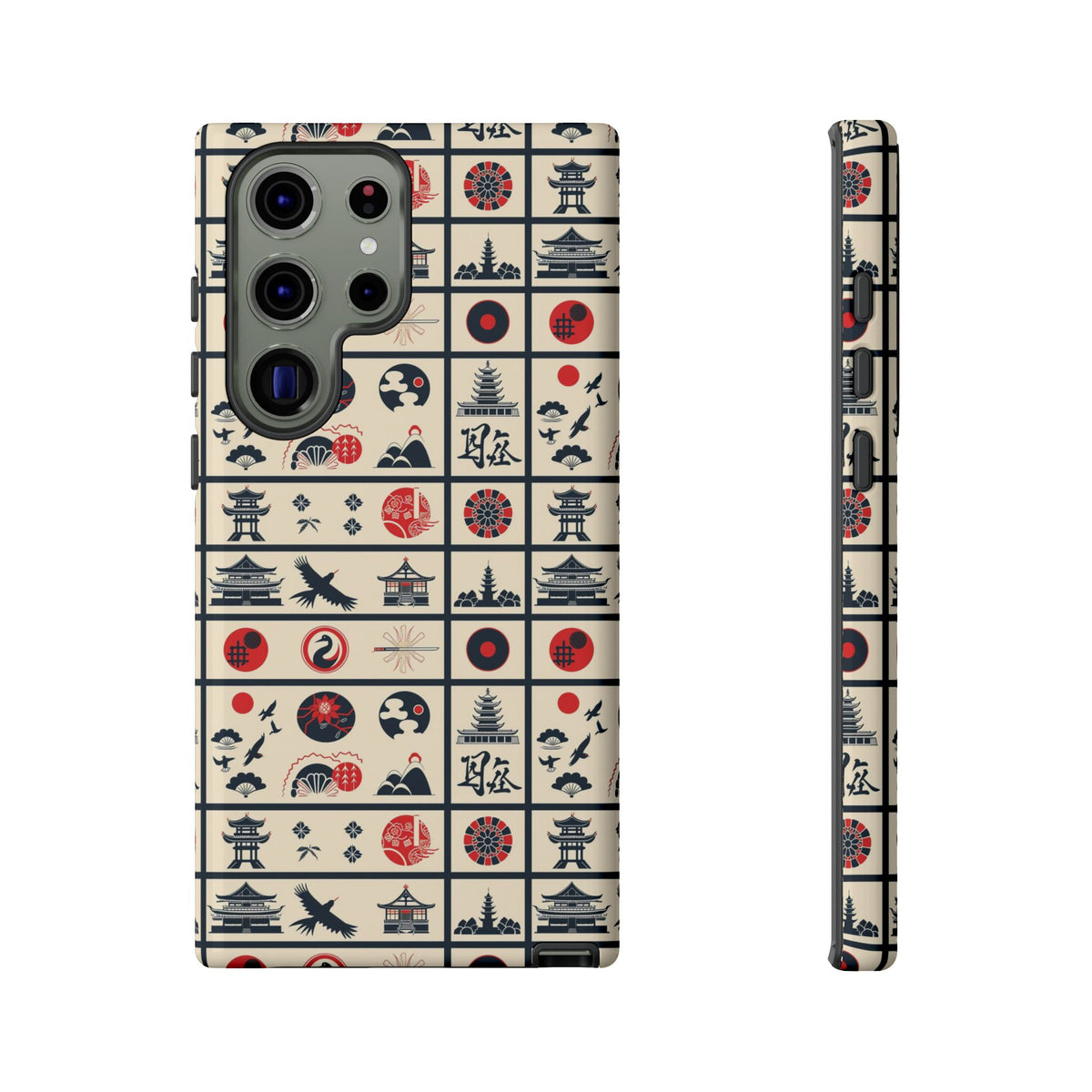 Japanese Pattern Phone Case – Elegant & Timeless Design for Your Phone 099