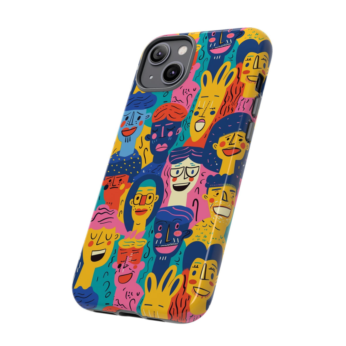 Happy Faces Phone Case – Joyful and Cheerful Design for a Bright Look 6