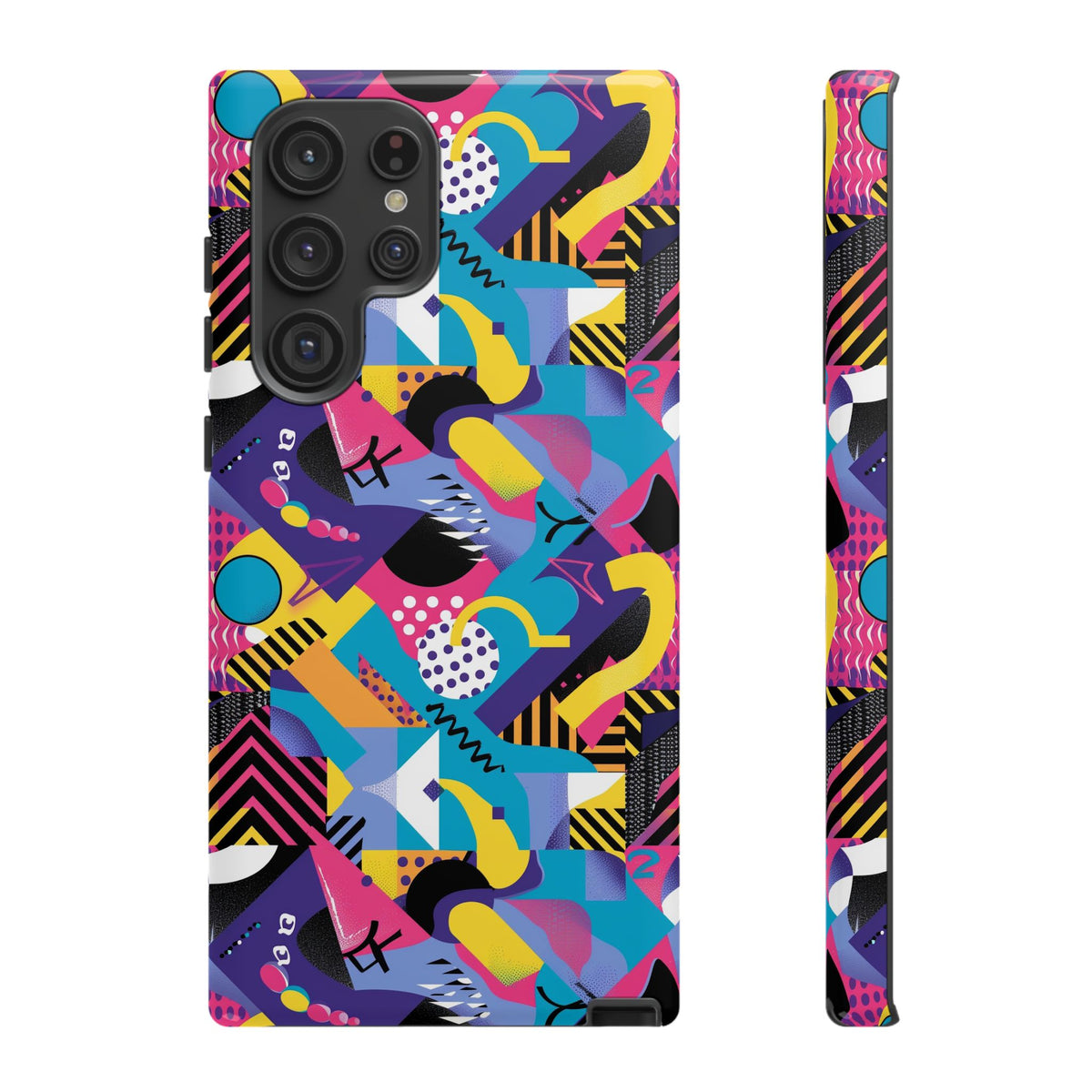 90s Themed Seamless Pattern Phone Case – Embrace Retro Style and Protection 303