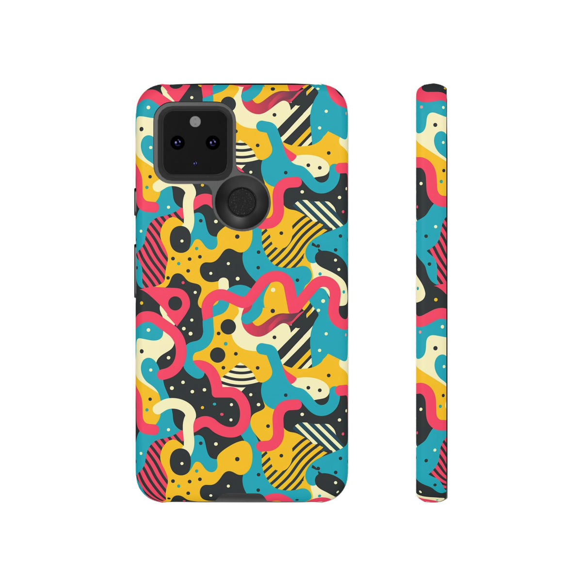 90s Themed Seamless Pattern Phone Case – Embrace Retro Style and Protection 238