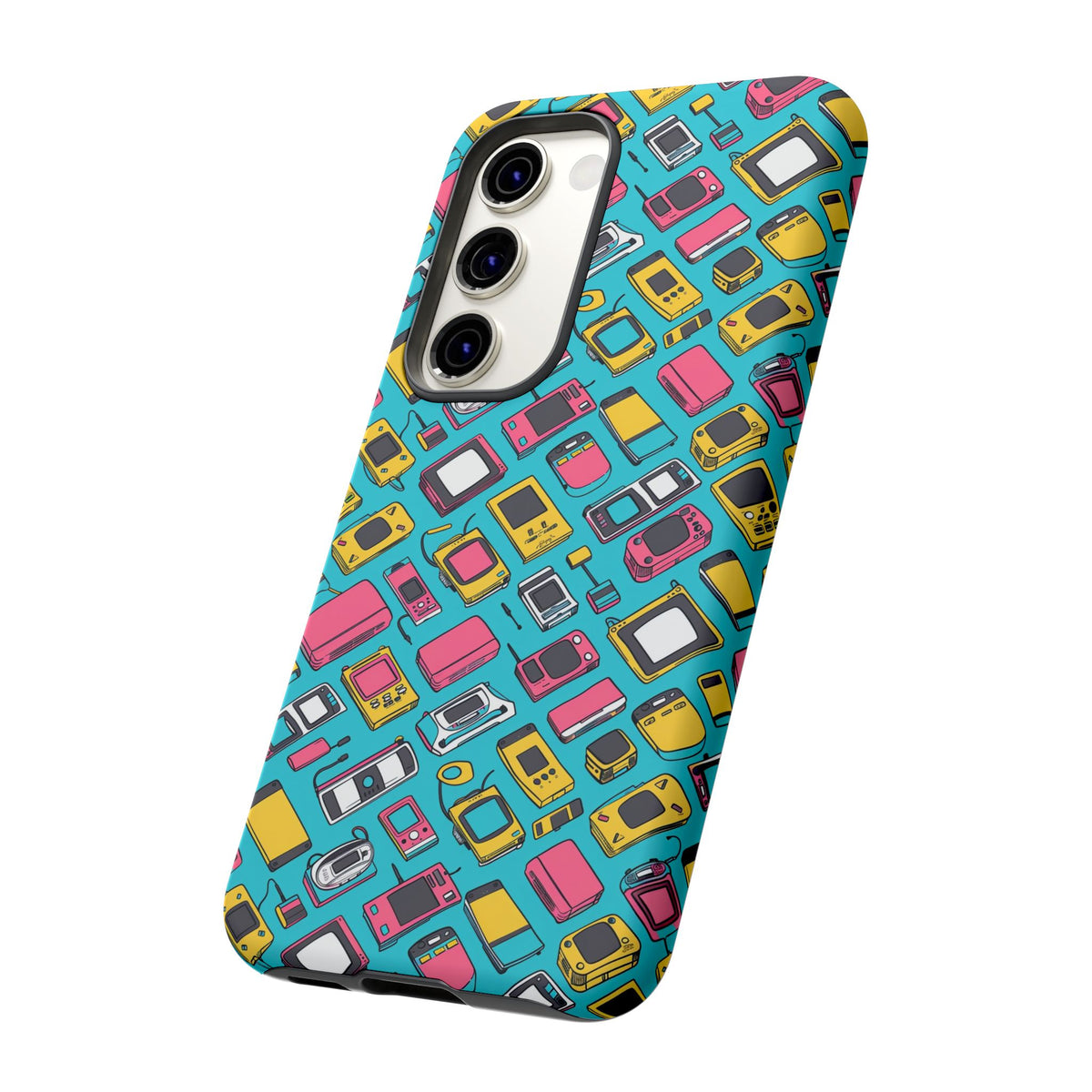 90s Themed Seamless Pattern Phone Case – Embrace Retro Style and Protection 237