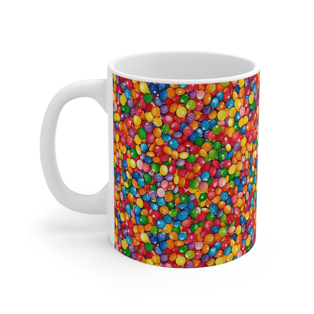 Colorful All-Over Candy Theme Coffee Mug Fun Ceramic Drinkware 096