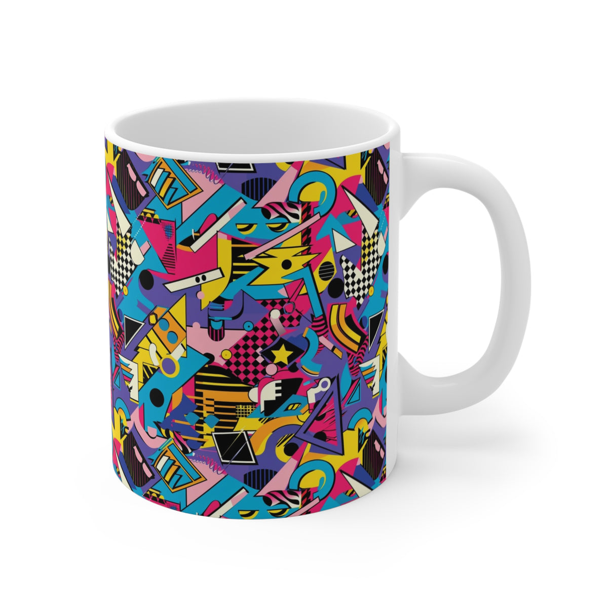 90s Retro Coffee Mug - Full Wrap Design 539