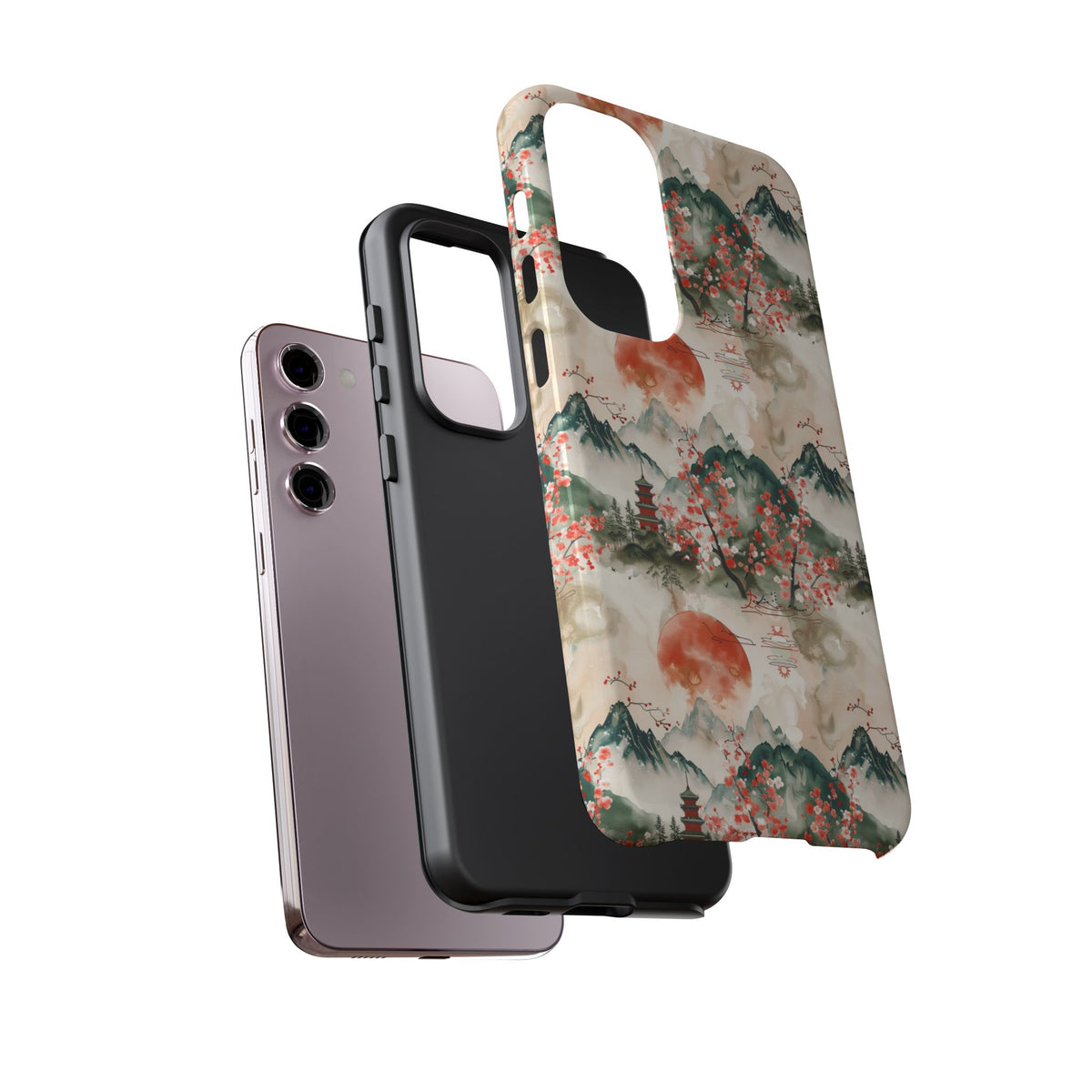 Japanese Pattern Phone Case – Elegant & Timeless Design for Your Phone 057