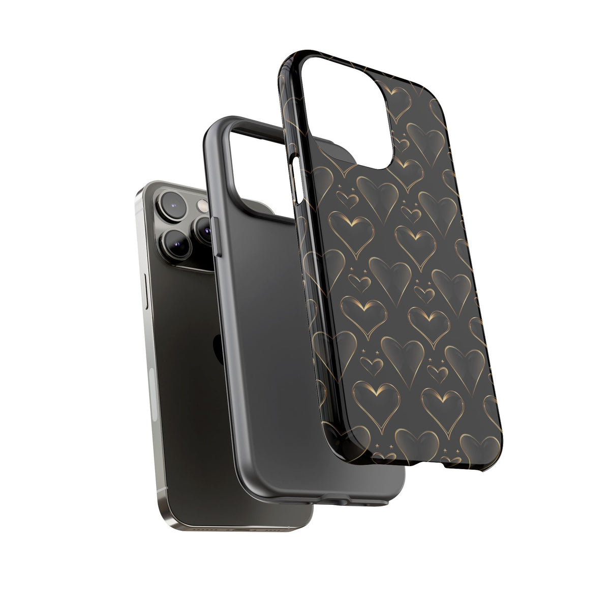 Heart Pattern Phone Case – Stylish & Loving Design for Your Device 362