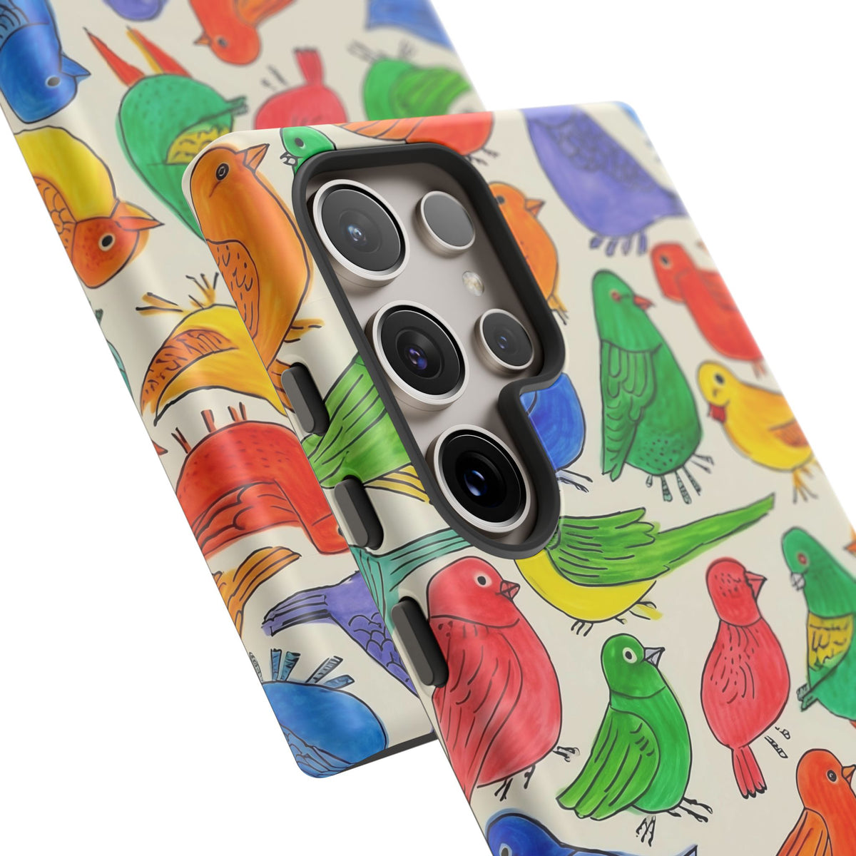 Birds Seamless Pattern Phone Case – Elegant and Timeless Avian Design 2