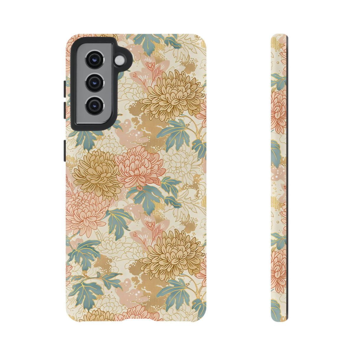 Japanese Blossom Asian Floral Design Phone Case – Elegant Floral Phone Cover