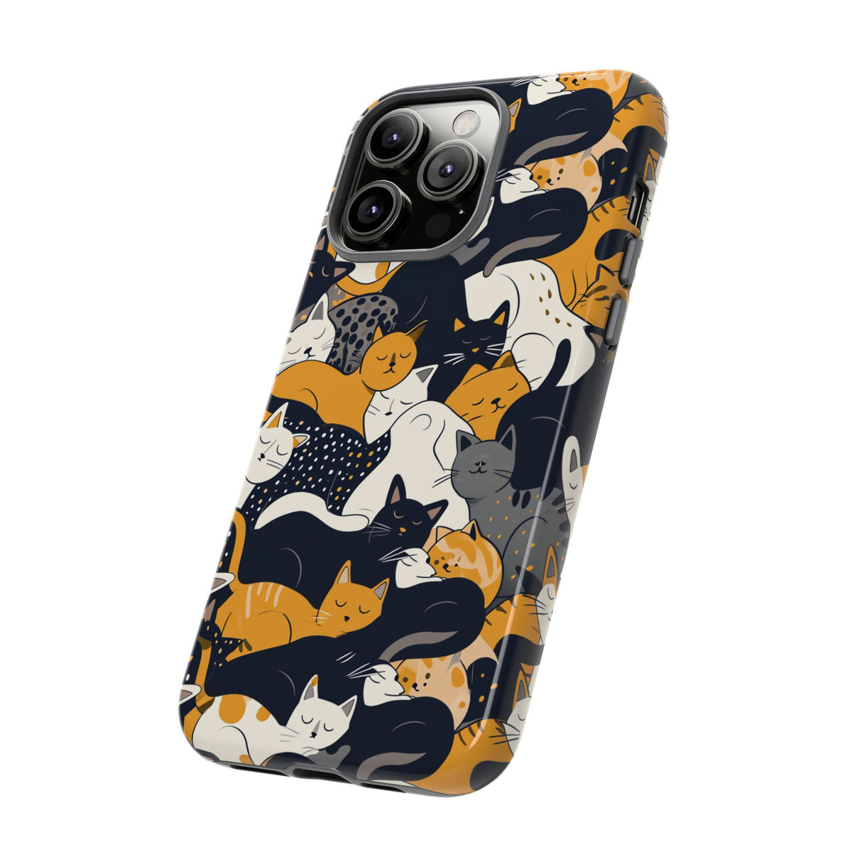 Seamless Cat Pattern Design Phone Case – Playful and Stylish Cat-Themed Phone Cover 2