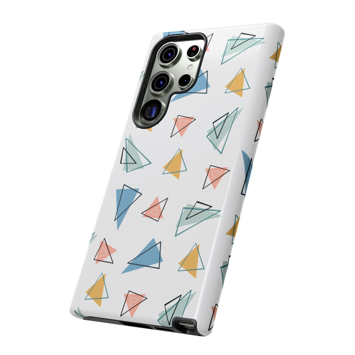 Triangle Pattern Phone Case – Modern & Durable Geometric Design