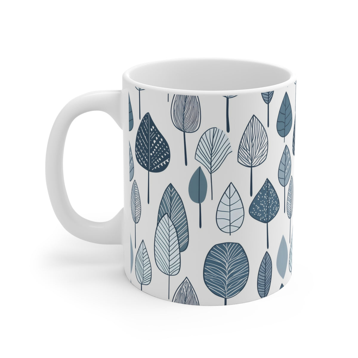 Botanical Foliage Autumn Leaf Pattern Coffee Cup  (12)