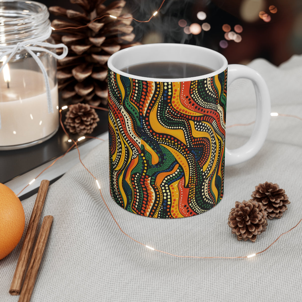 All-Over African Pattern Coffee Mug 531