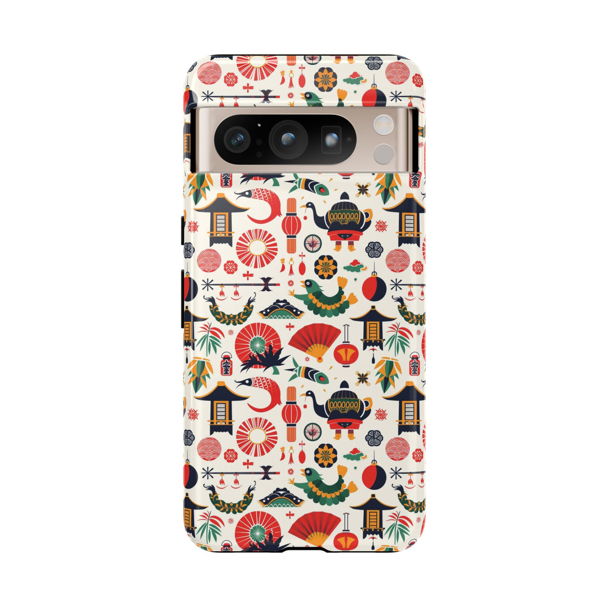 Japanese Pattern Phone Case – Elegant & Timeless Design for Your Phone 461