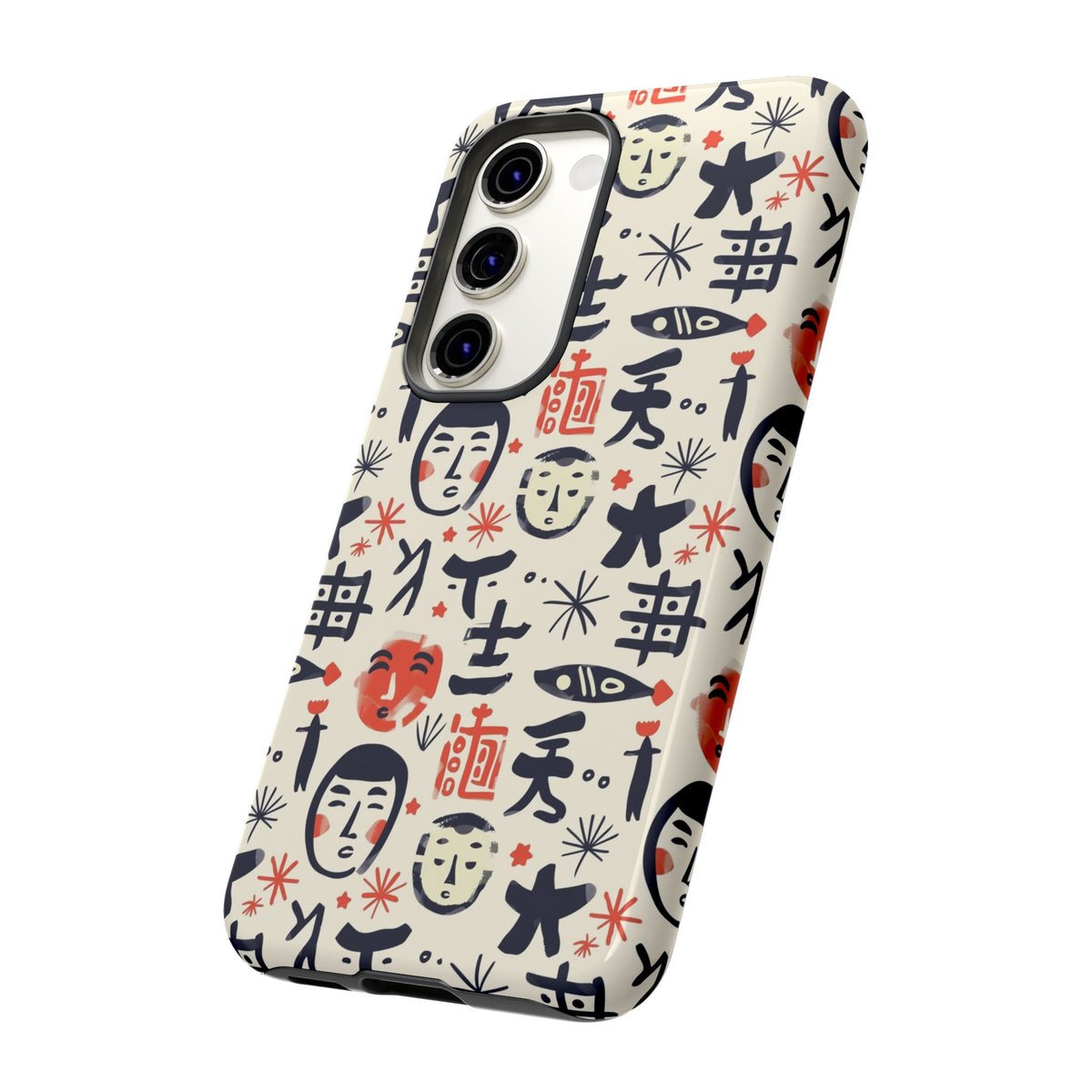 Japanese Pattern Phone Case – Elegant & Timeless Design for Your Phone 092