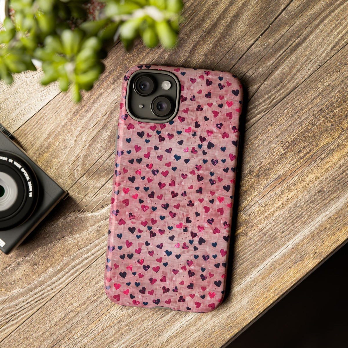 Heart Pattern Phone Case – Stylish & Loving Design for Your Device 229