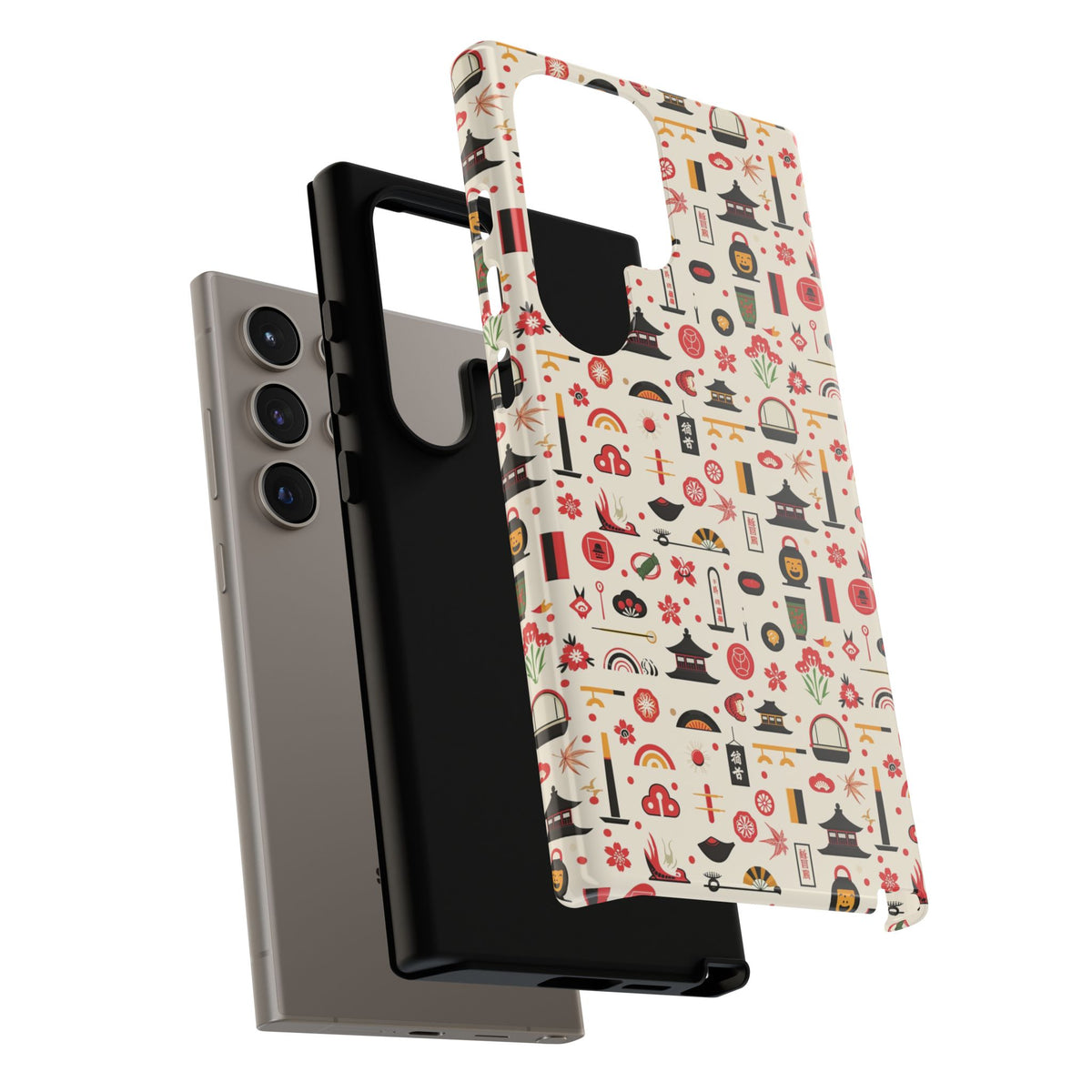 Japanese Pattern Phone Case – Elegant & Timeless Design for Your Phone 100