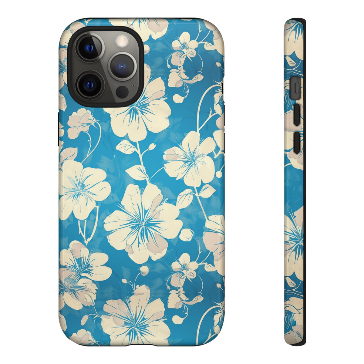 Blue Floral Seamless Pattern Phone Case