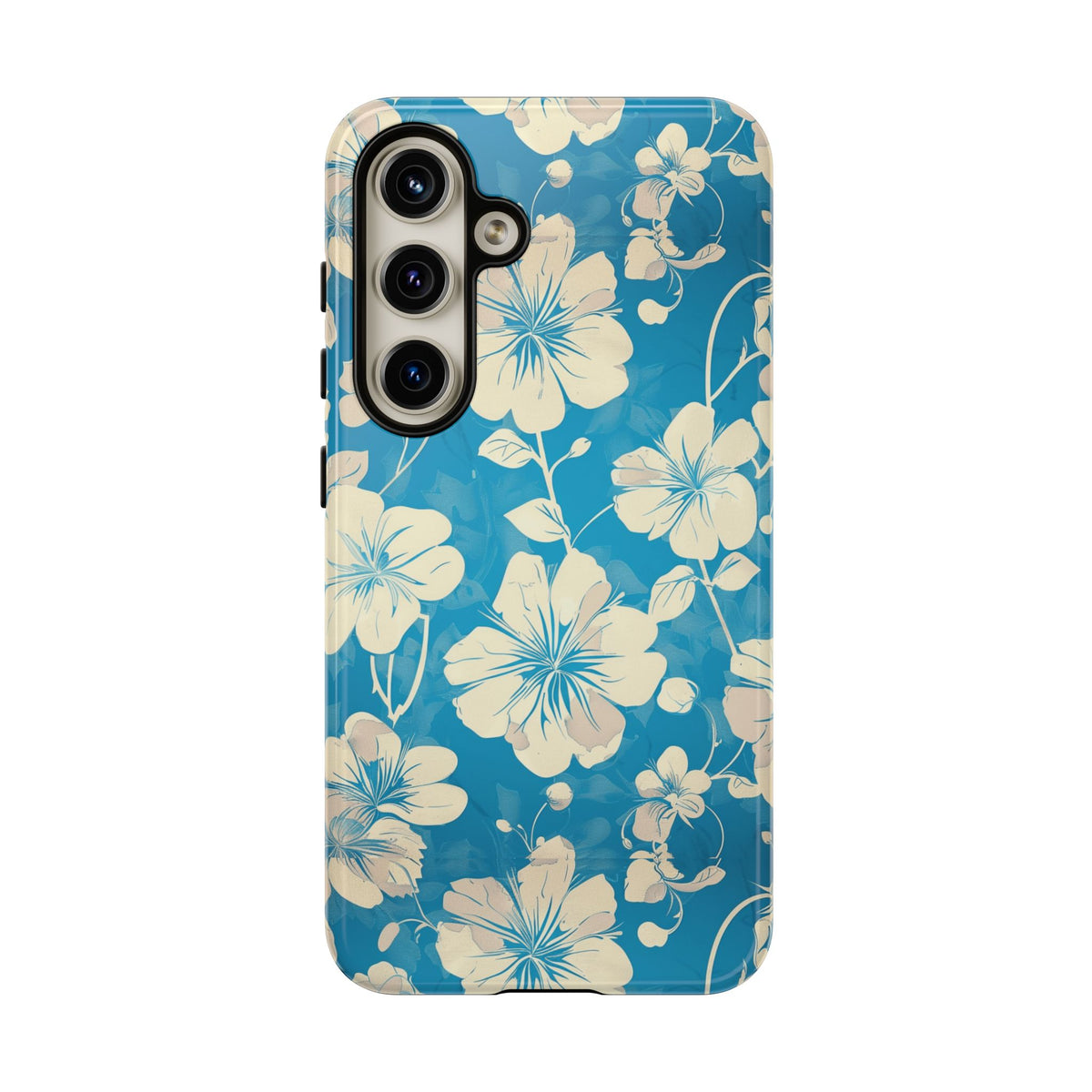 Blue Floral Seamless Pattern Phone Case