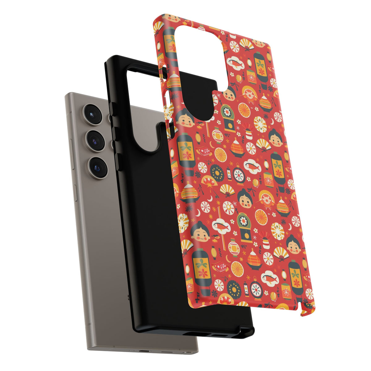 Japanese Pattern Phone Case – Elegant & Timeless Design for Your Phone 087