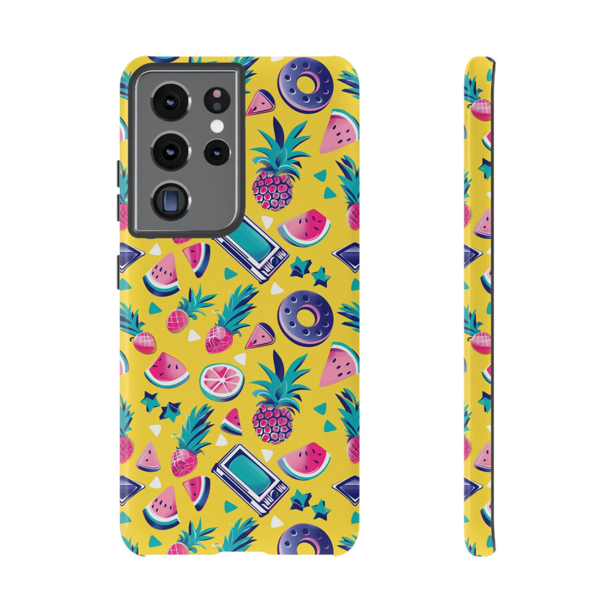 90s Themed Seamless Pattern Phone Case – Embrace Retro Style and Protection 255